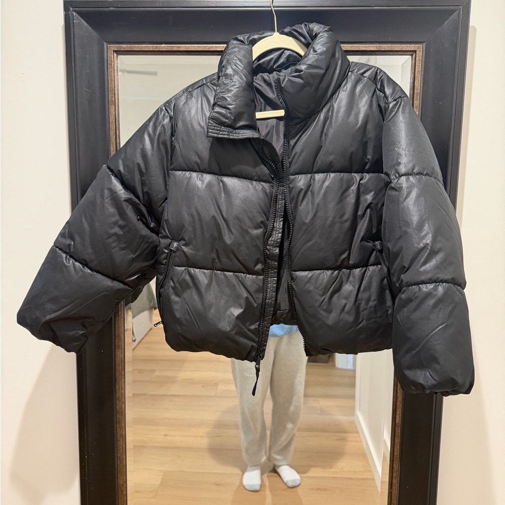 Old Navy Charcoal Puffer Jacket